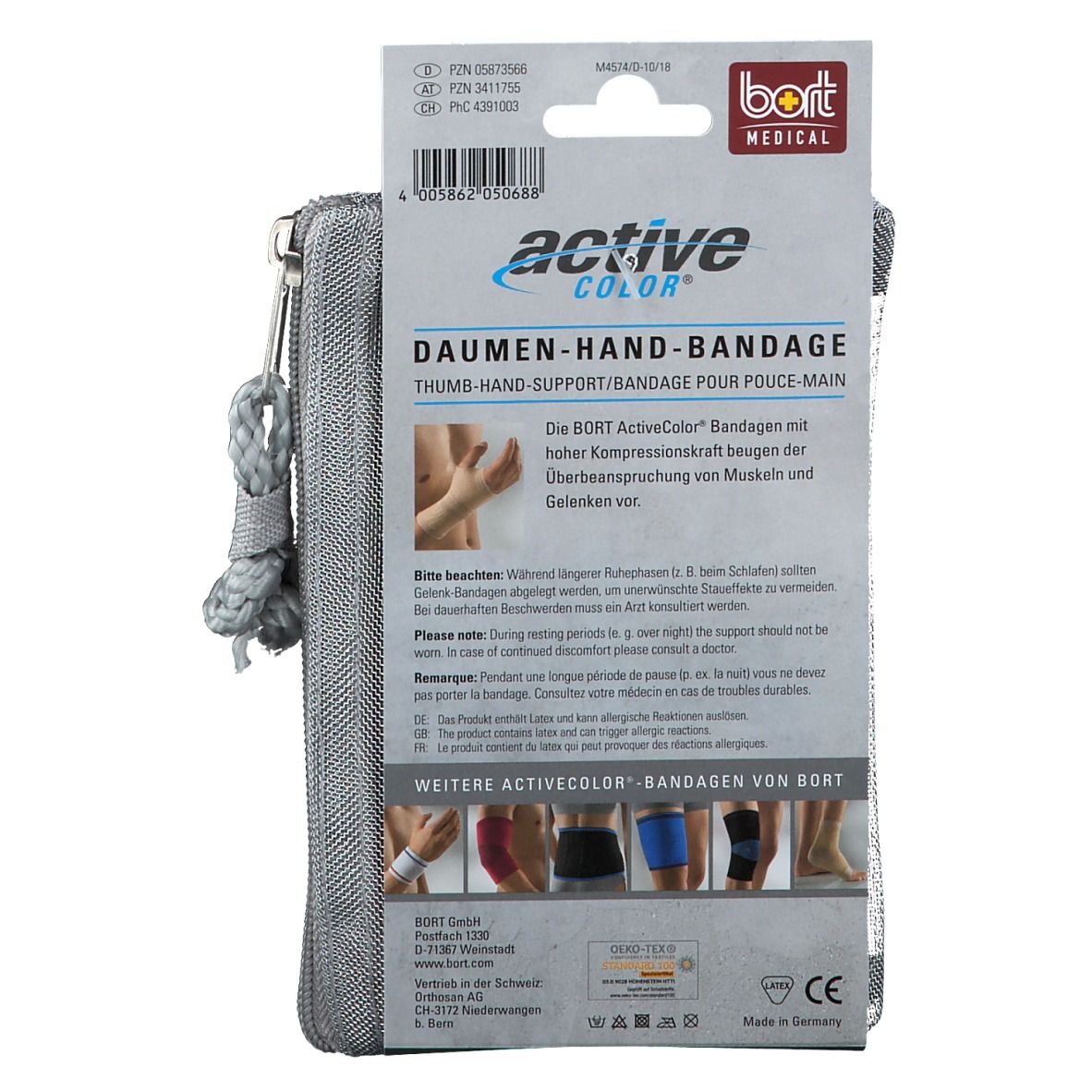 BORT ActiveColor® Daumen-Hand-Bandage Gr. S haut