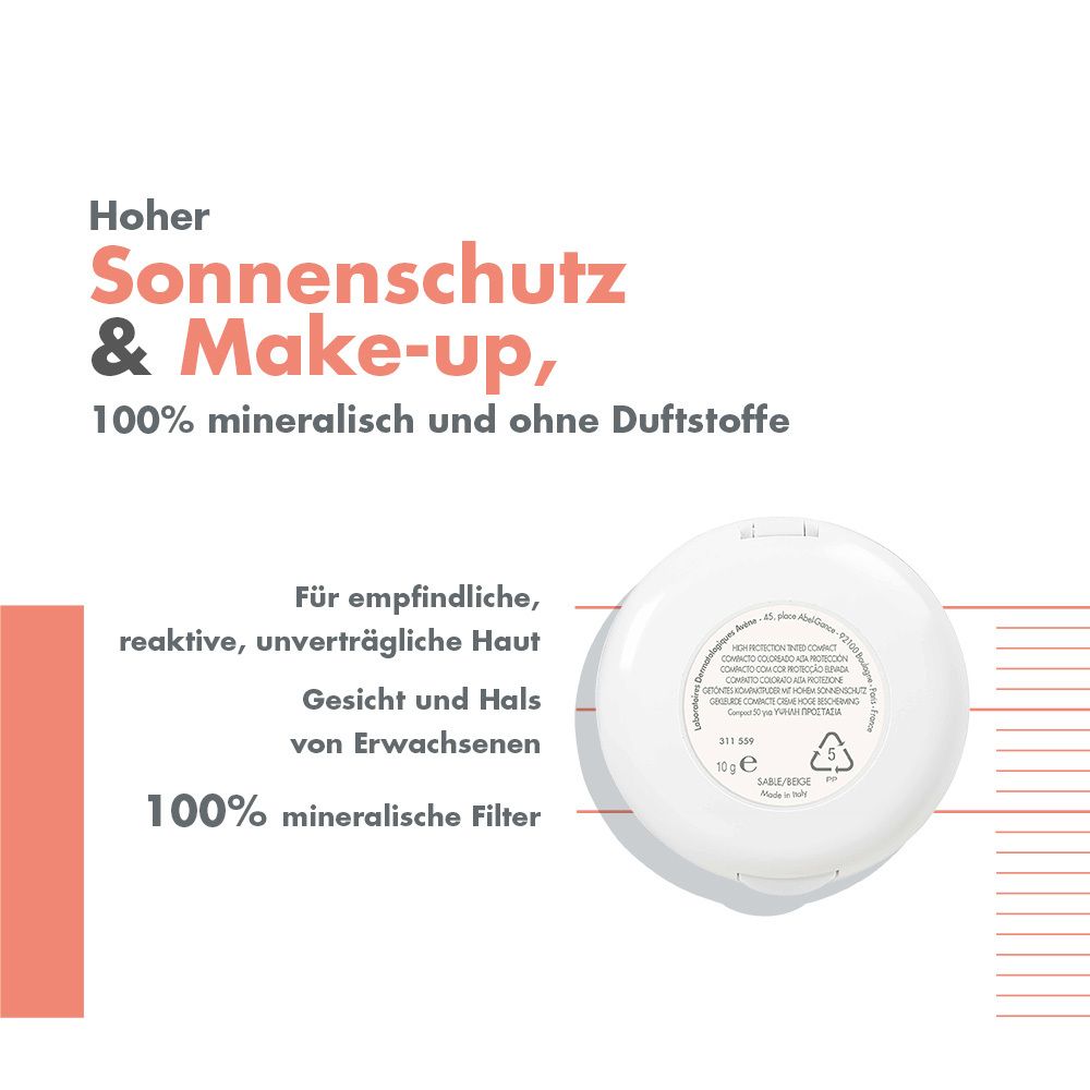 Avène Kompaktsonnencreme LSF 50 Sand