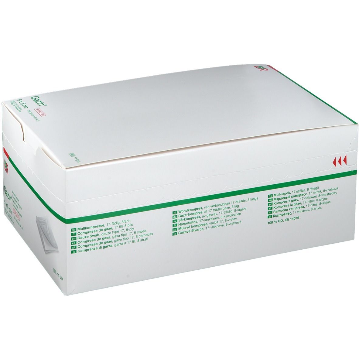 Gazin® Mullkompresse 5 cm x 5 cm steril 8 lagig