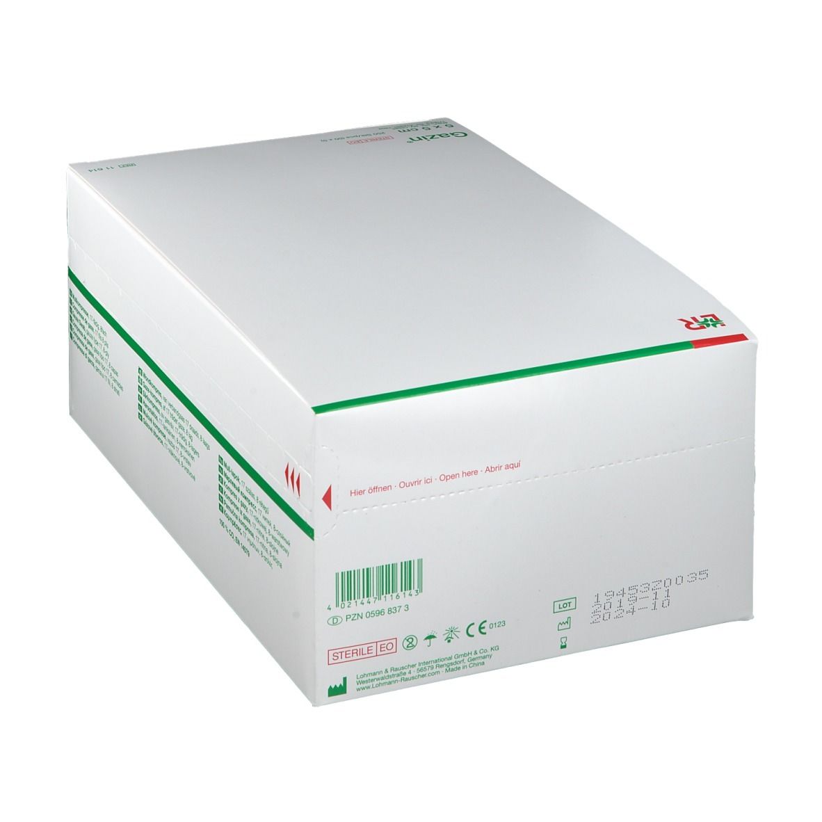 Gazin® Mullkompresse 5 cm x 5 cm steril 8 lagig