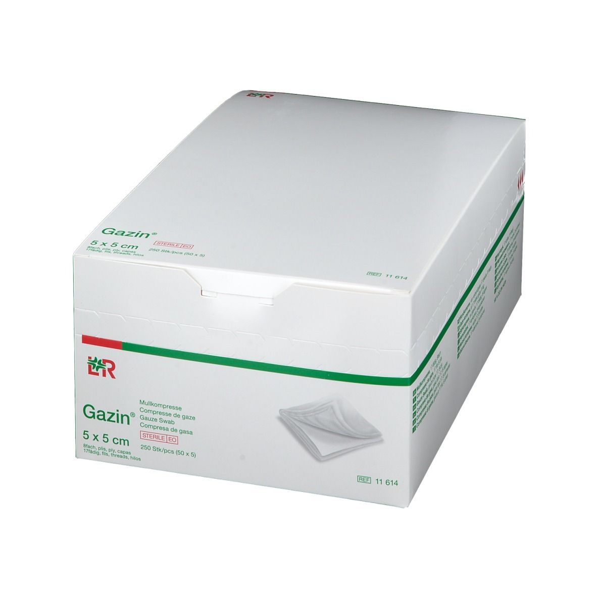 Gazin® Mullkompresse 5 cm x 5 cm steril 8 lagig