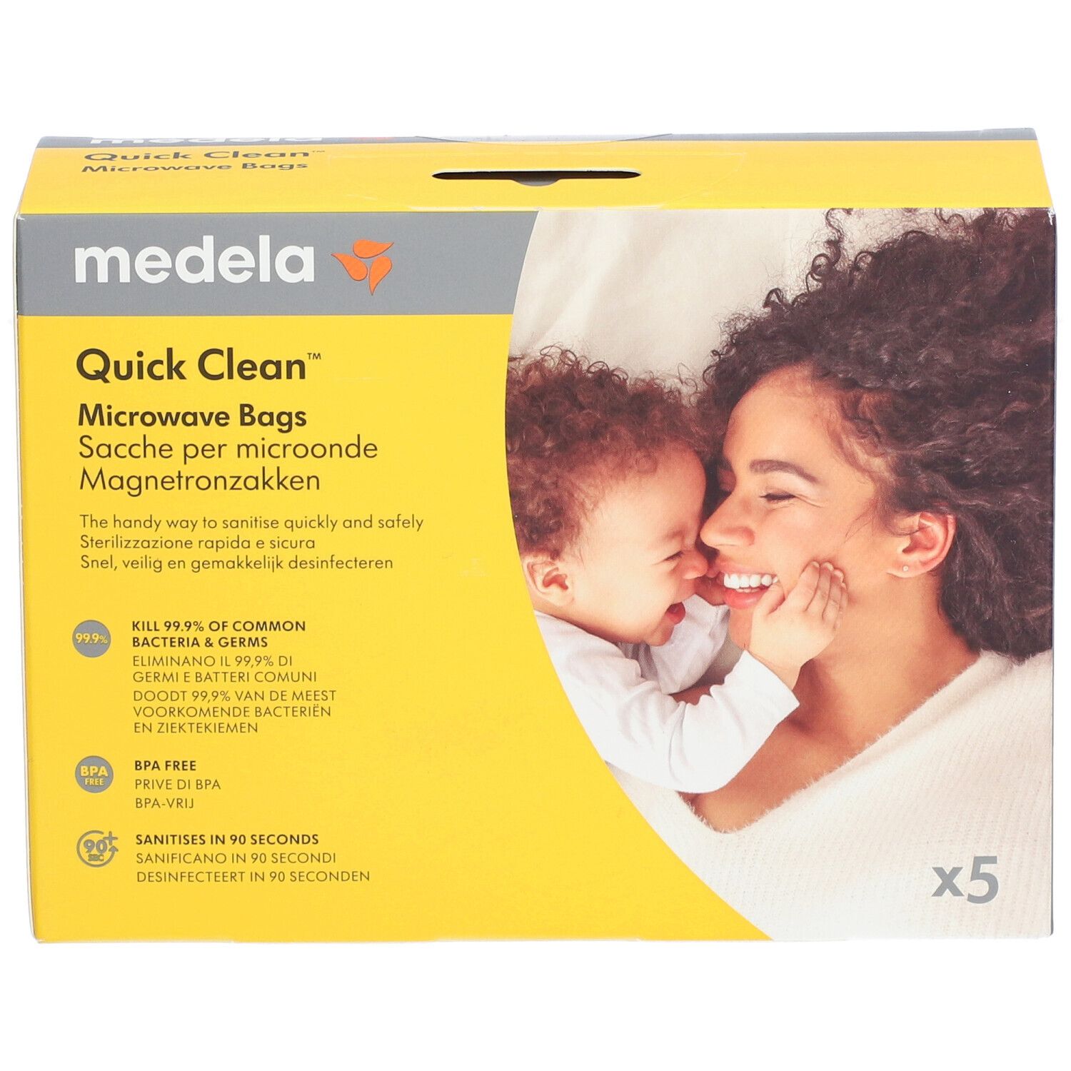 Medela Quick Clean Mikrowellen Sterilisationsbeutel
