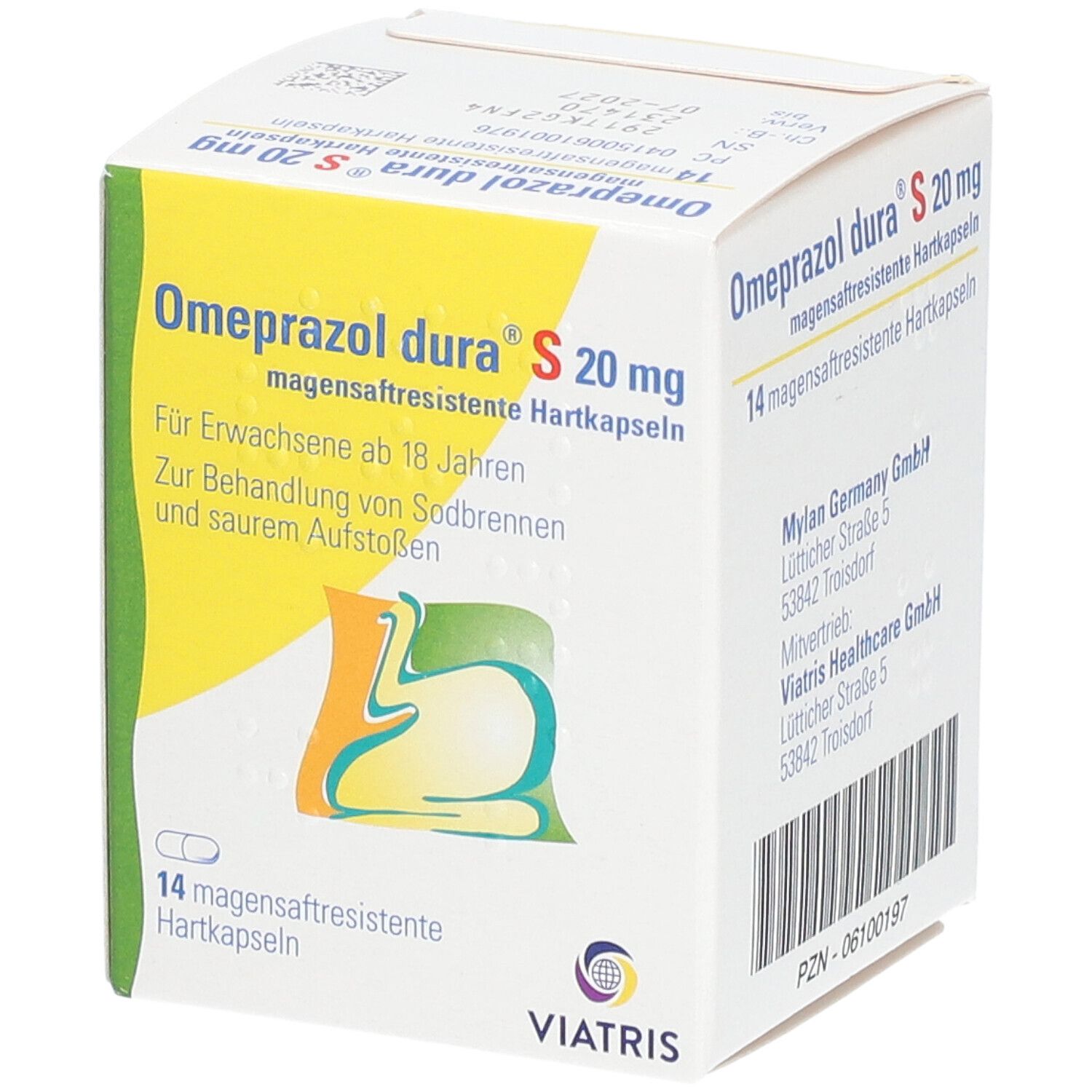 Omeprazol dura® S 20 mg Kapseln 14 St - shop-apotheke.at