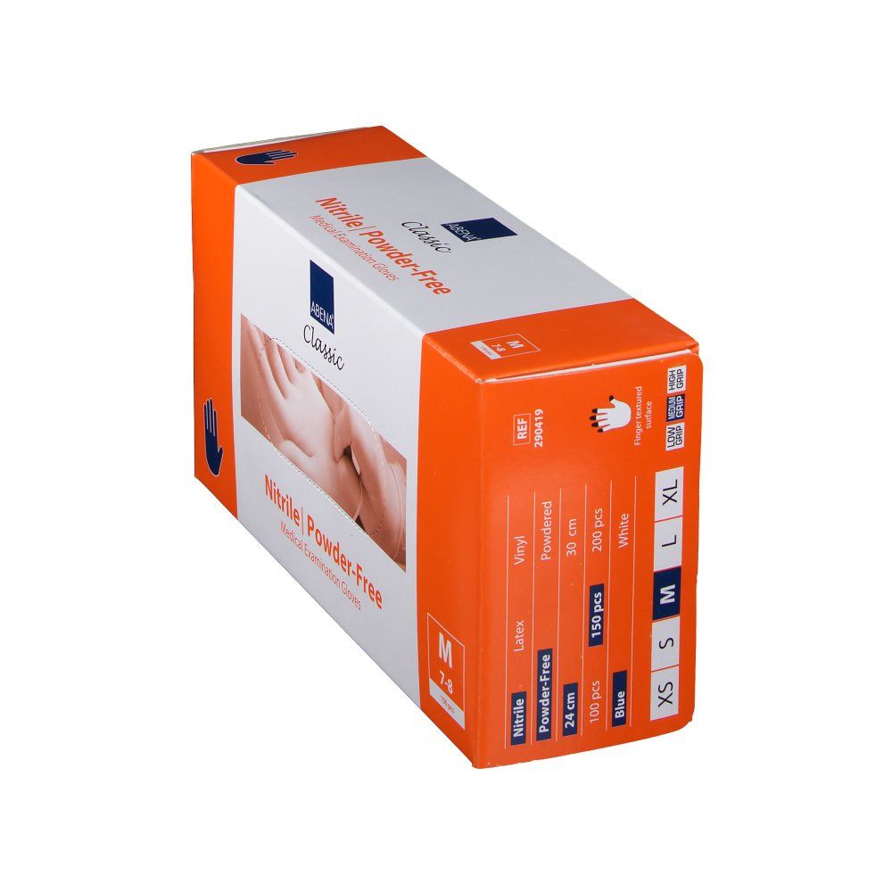 ABENA® Classic Nitril Handschuhe puderfrei Gr. M 7-8