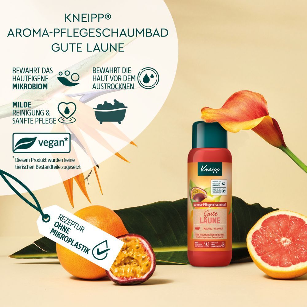 Kneipp® Aroma-Pflegeschaumbad Gute Laune Maracuja Grapefruit