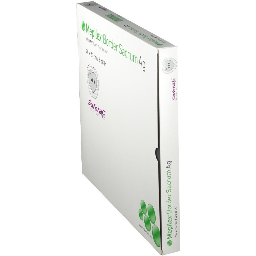 Mepilex® Border Sacrum Ag Schaumverband 20x20 cm