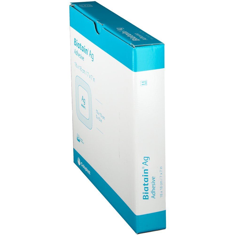 BIATAIN® Ag Schaumverband mit Silber selbst-haftend 18x18cm
