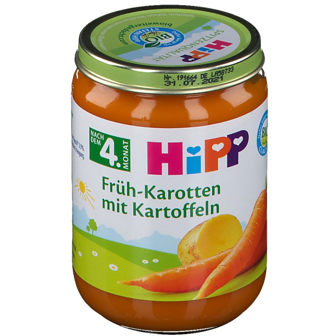 Hipp Früh-Karotten mit Kartoffeln ab dem 5. Monat