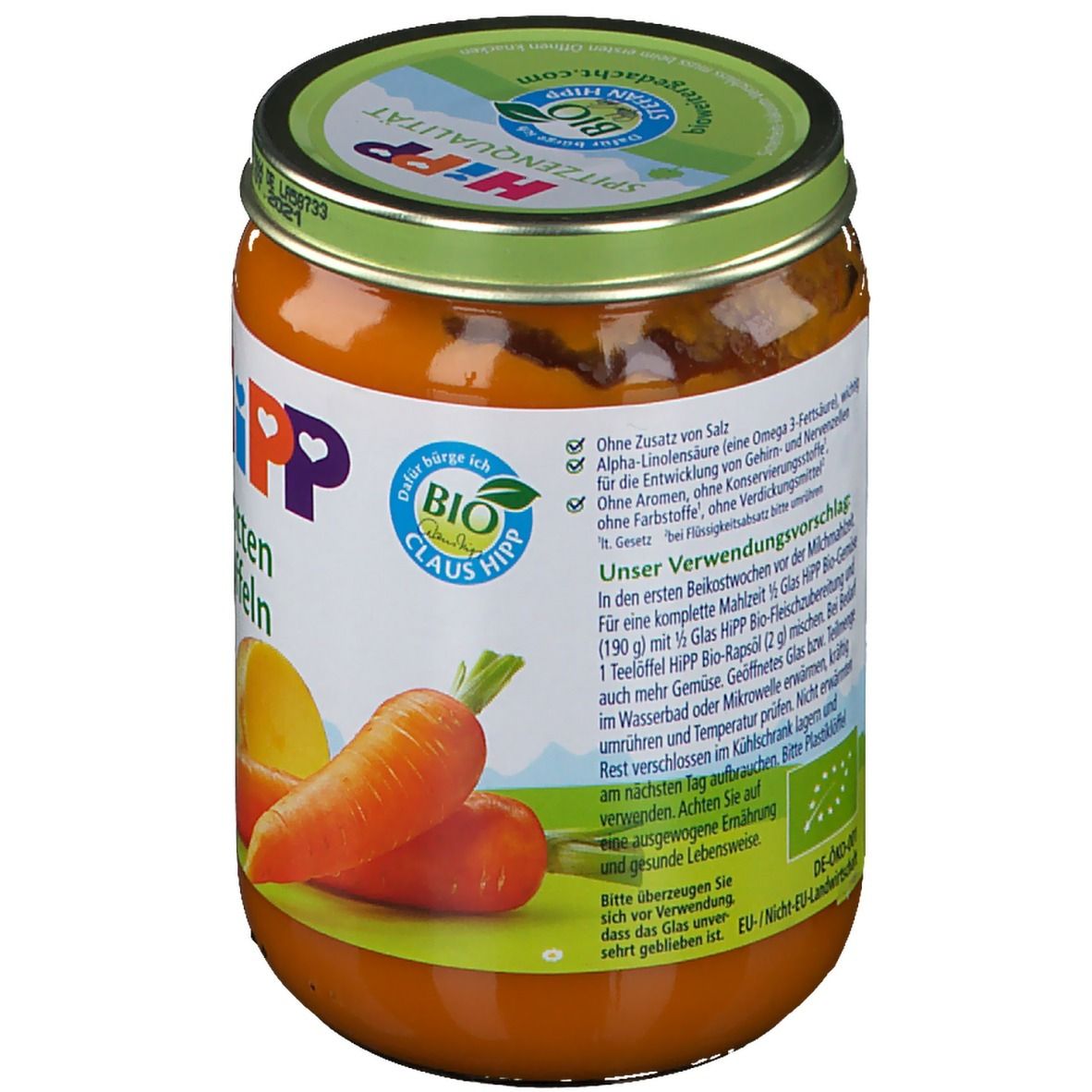 Hipp Früh-Karotten mit Kartoffeln ab dem 5. Monat