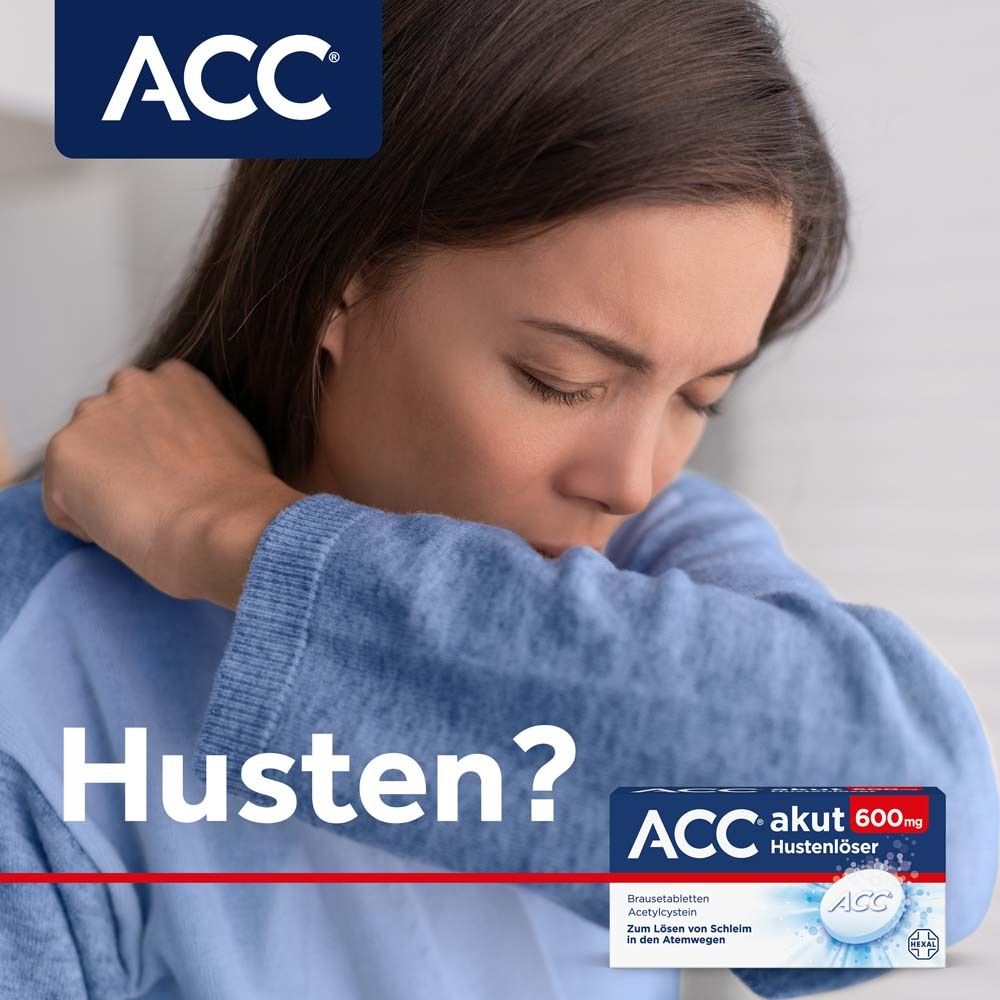 ACC® akut 600 mg bei Husten - Schleimlöser bei Husten, 1 Brausetablette täglich