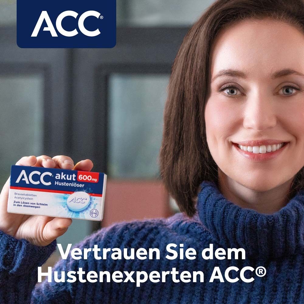 ACC® akut 600 mg bei Husten - Schleimlöser bei Husten, 1 Brausetablette täglich