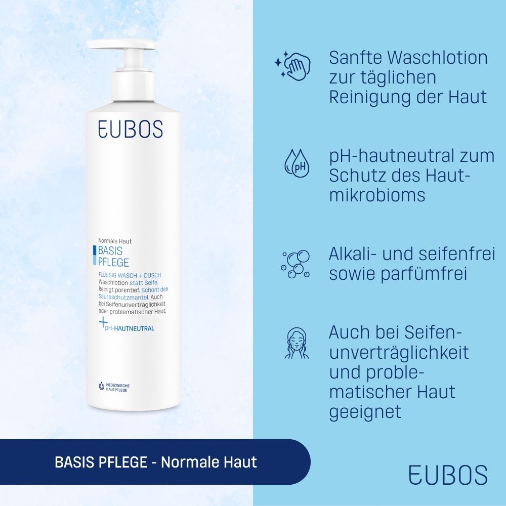 EUBOS® Flüssig blau mit Dosierspender Parfüm-frei