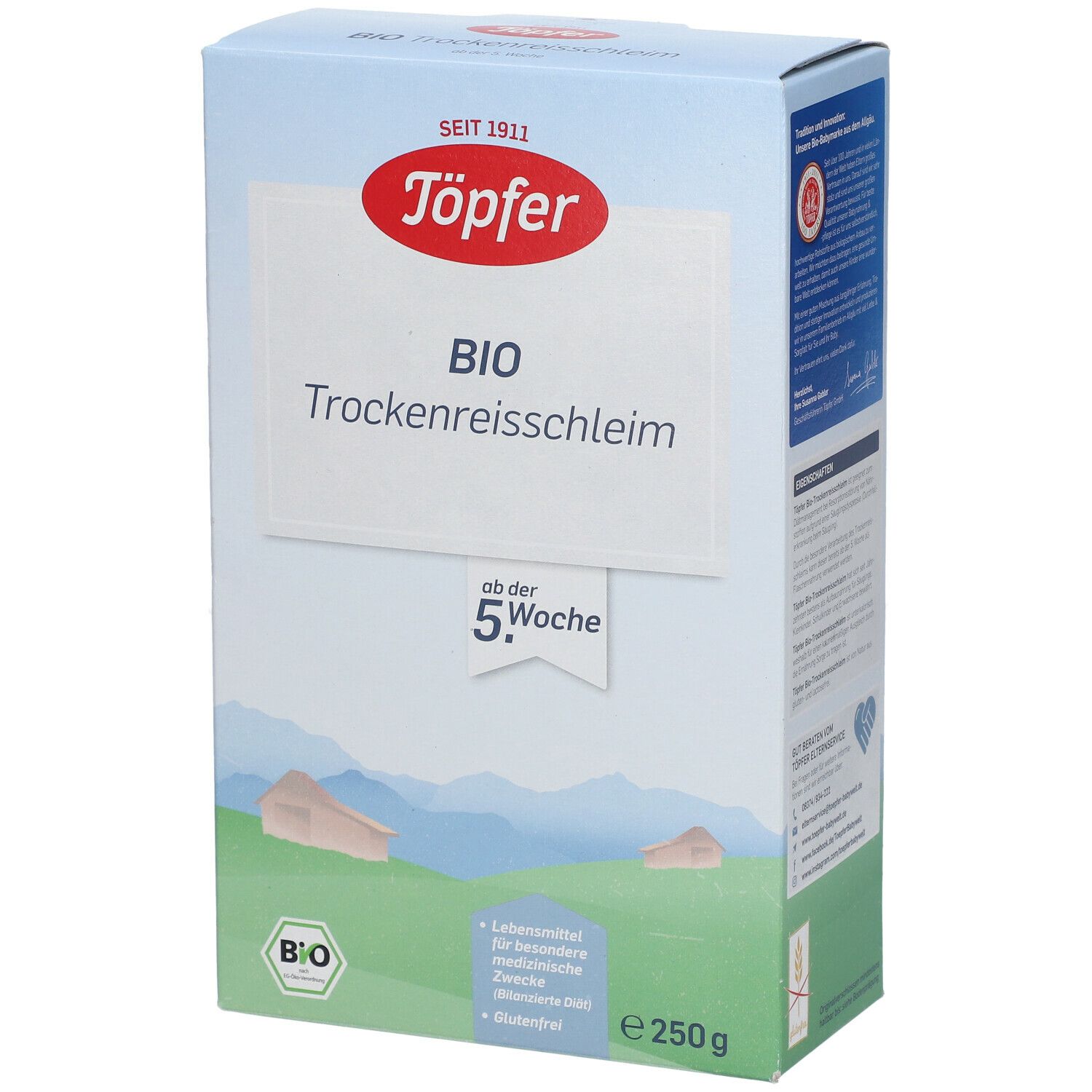 Töpfer Bio Trockenreisschleim Spezialnahrung ab der 5. Woche