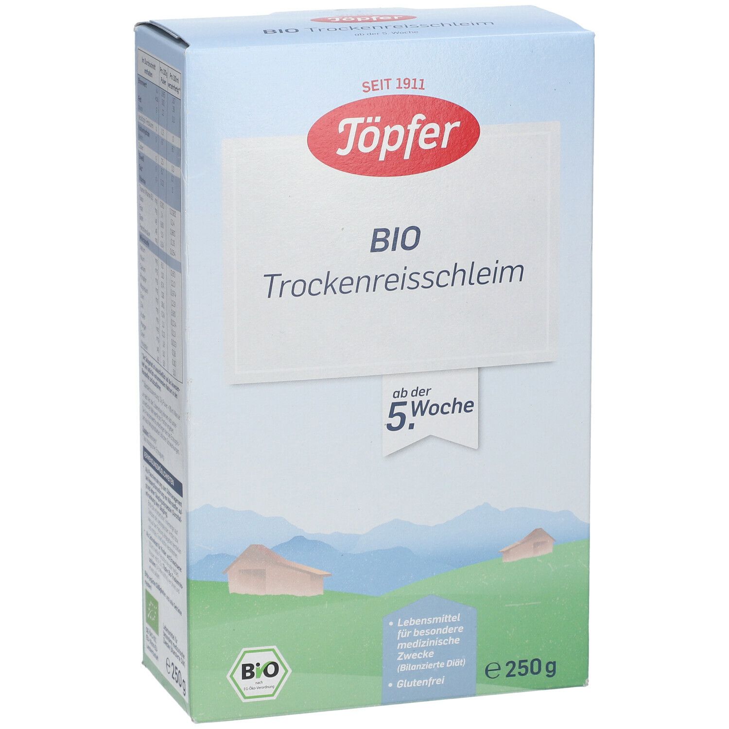 Töpfer Bio Trockenreisschleim Spezialnahrung ab der 5. Woche