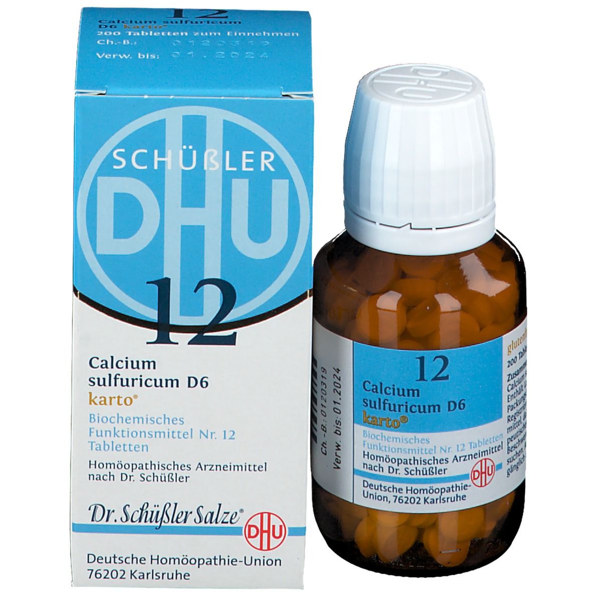 DHU Biochemie 12 Calcium sulfuricum D6 karto