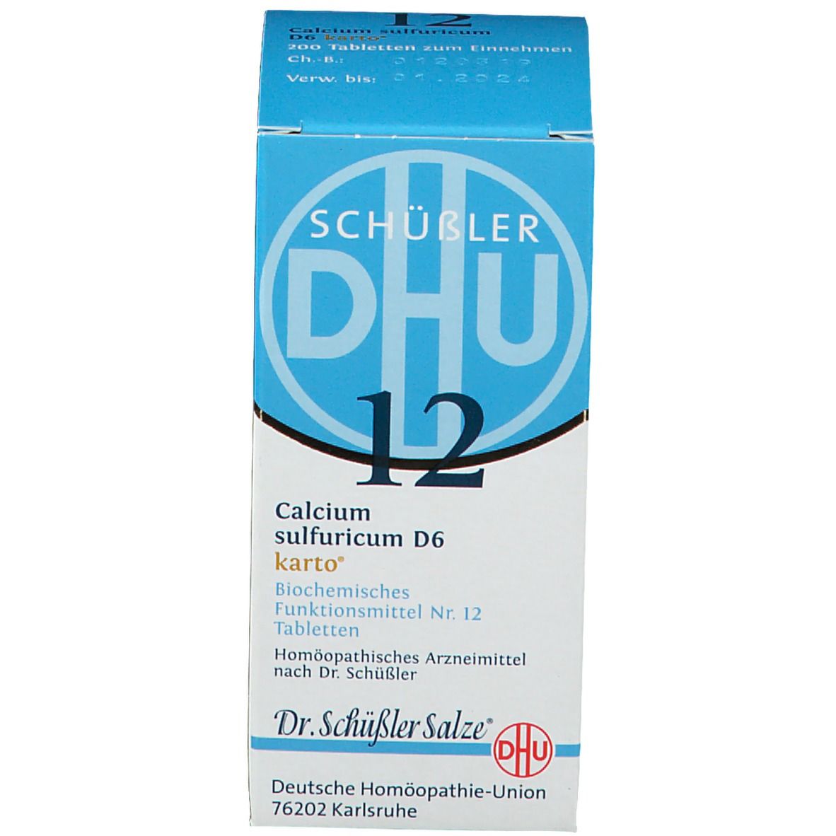 DHU Biochemie 12 Calcium sulfuricum D6 karto