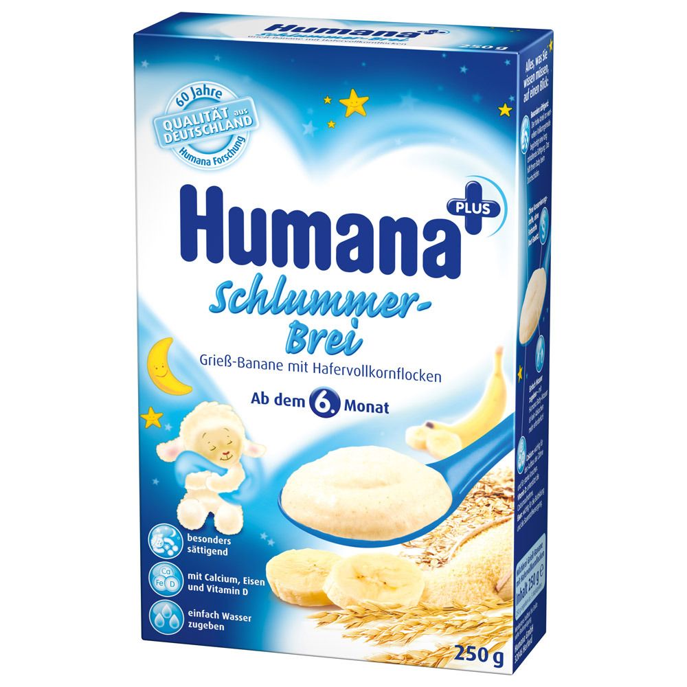 Humana+ Schlummerbrei Pulver Grieß-Banane