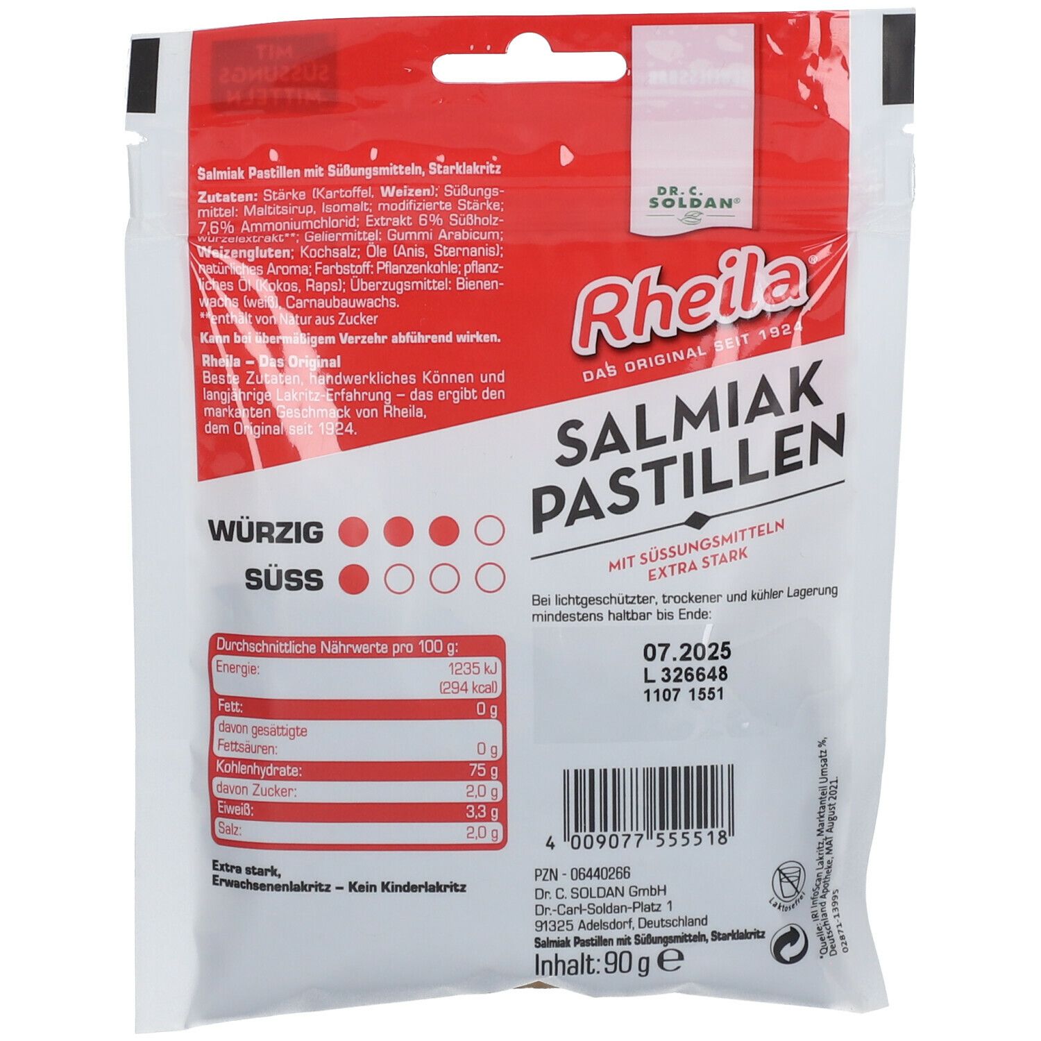 Rheila® Salmiak Pastillen zuckerfrei