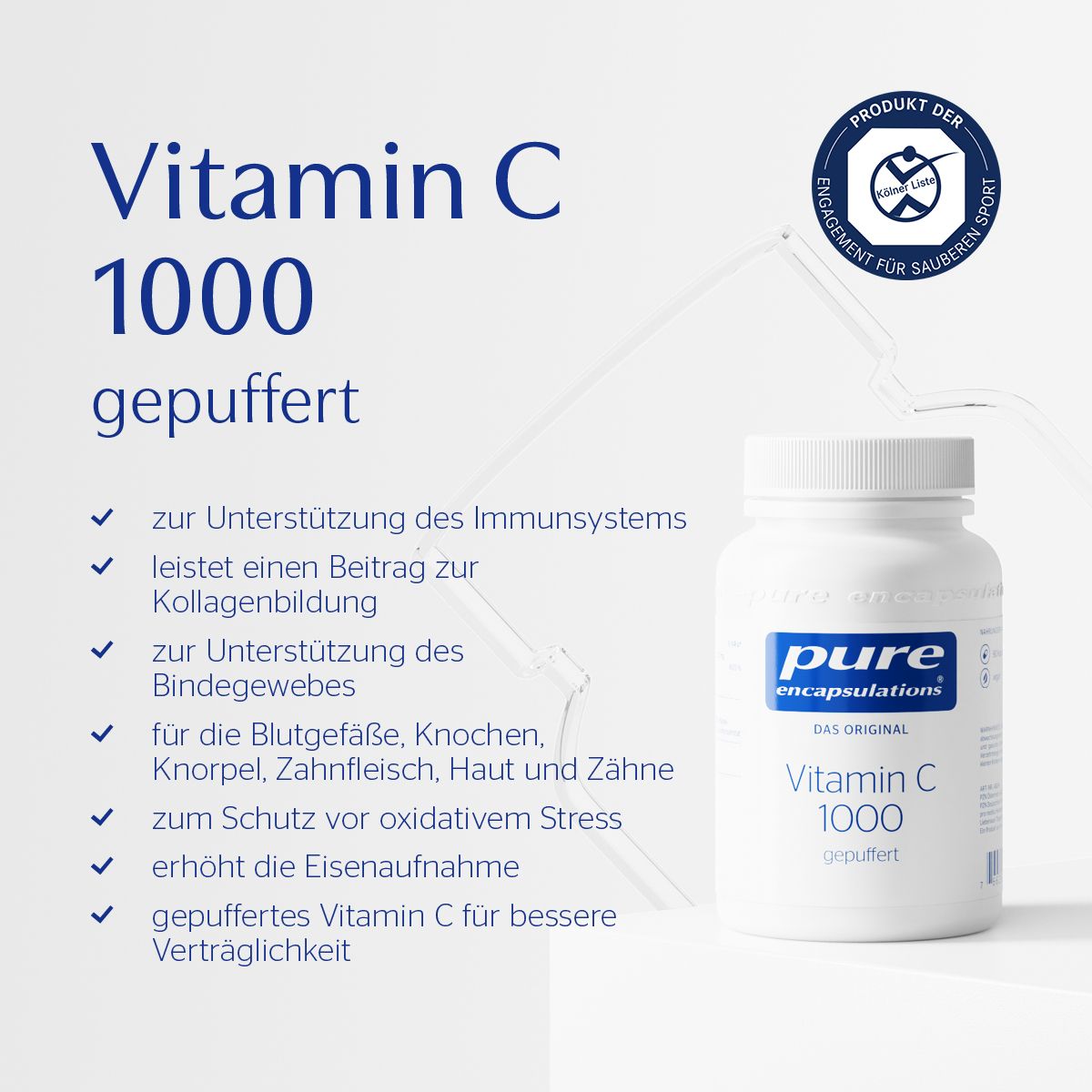 Pure Encapsulations® Vitamin C 1000 gepuffert