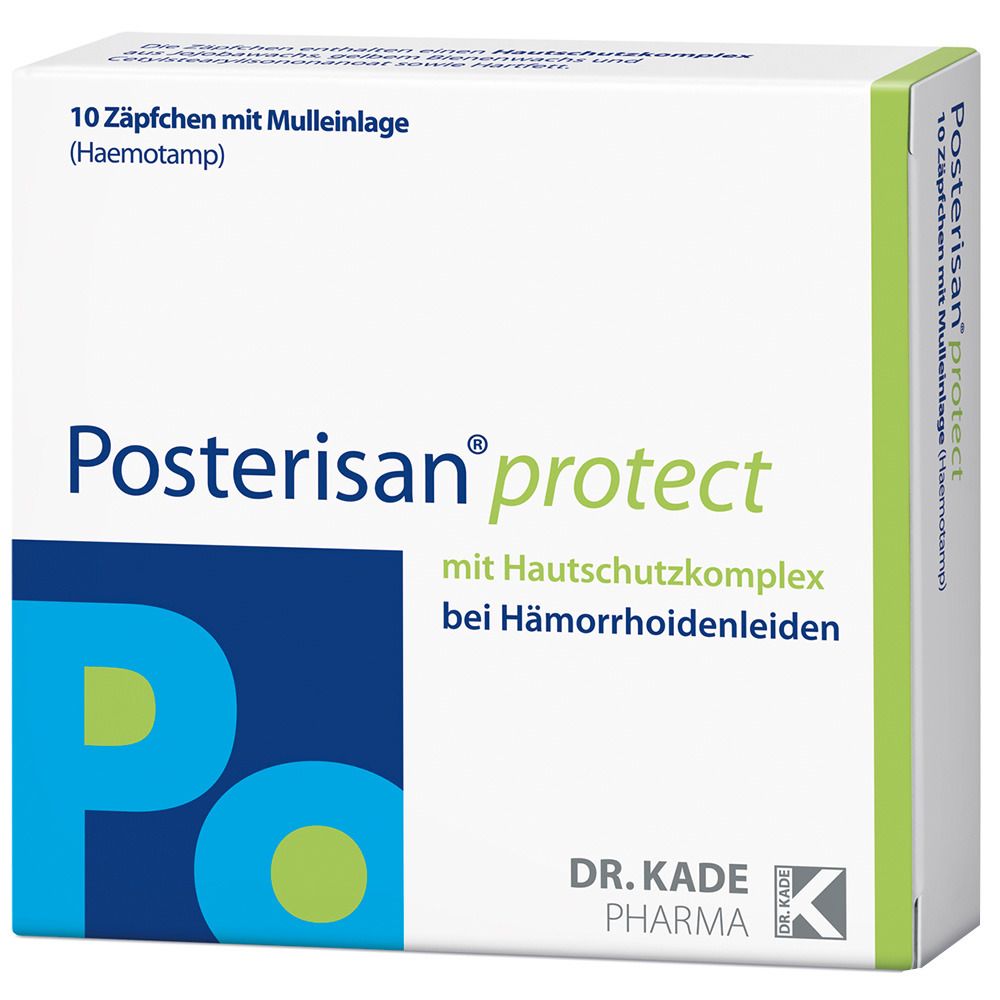 Posterisan® protect Zäpfchen mit Mulleinlage (Haemotamp)