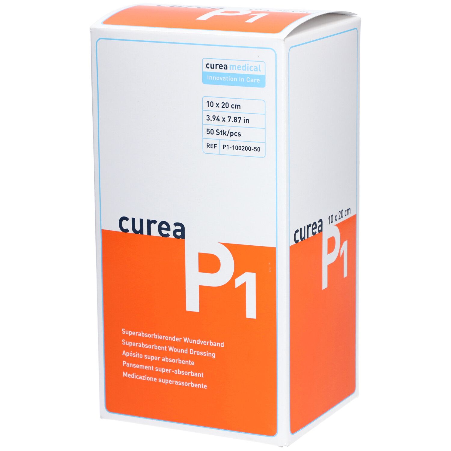 curea P1 Superabsorbierender Wundverband 10 x 20 cm 50 St - Shop Apotheke