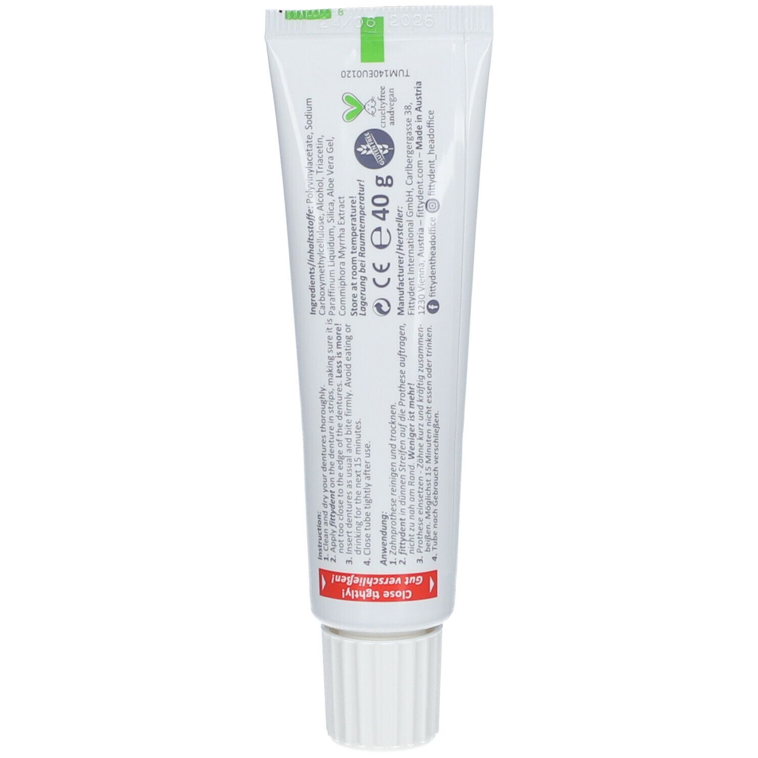 fittydent® sensitive Haftcreme 40 g - Shop Apotheke