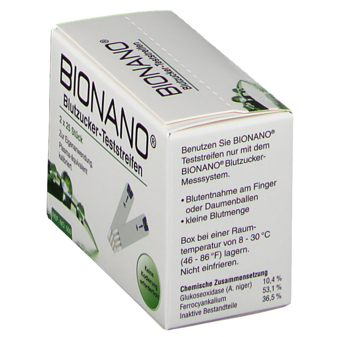 BIONANO® Blutzucker-Teststreifen