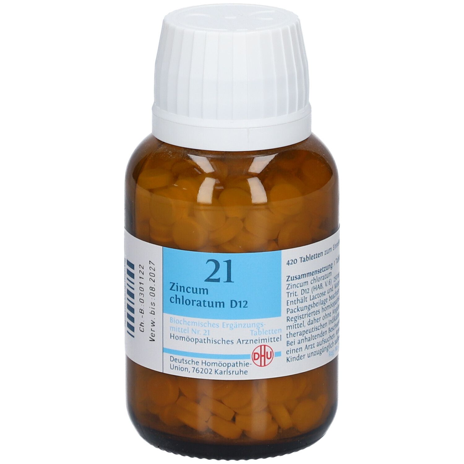 DHU Biochemie 21 Zincum chloratum D12