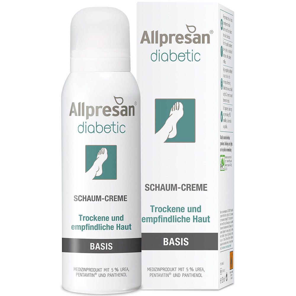 Allpresan® diabetic Original Schaum-Creme BASIS Trockene und empfindliche Haut