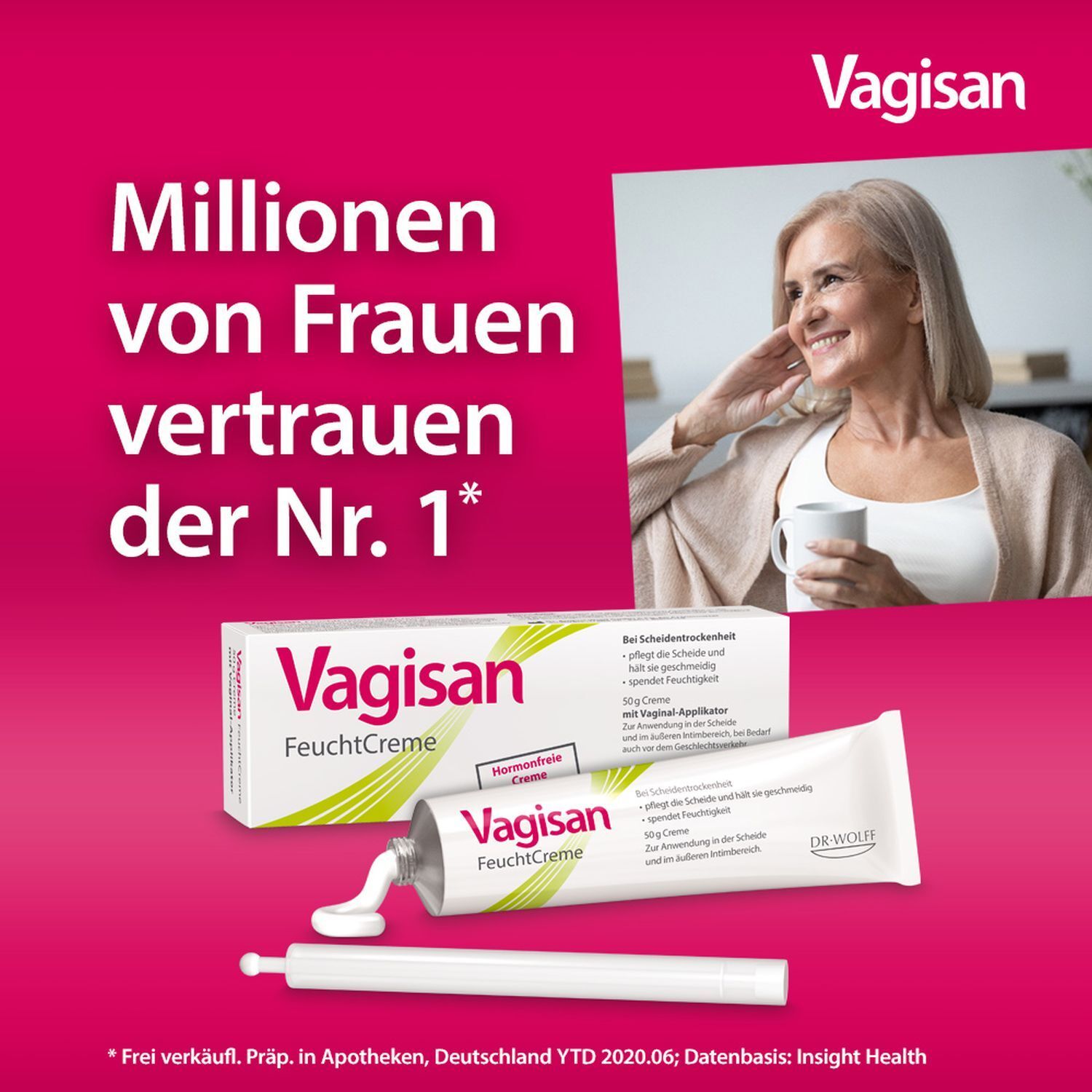 Vagisan FeuchtCreme: Hormonfreie Vaginalcreme bei trockener Scheide – auch vor dem Geschlechtsverkehr