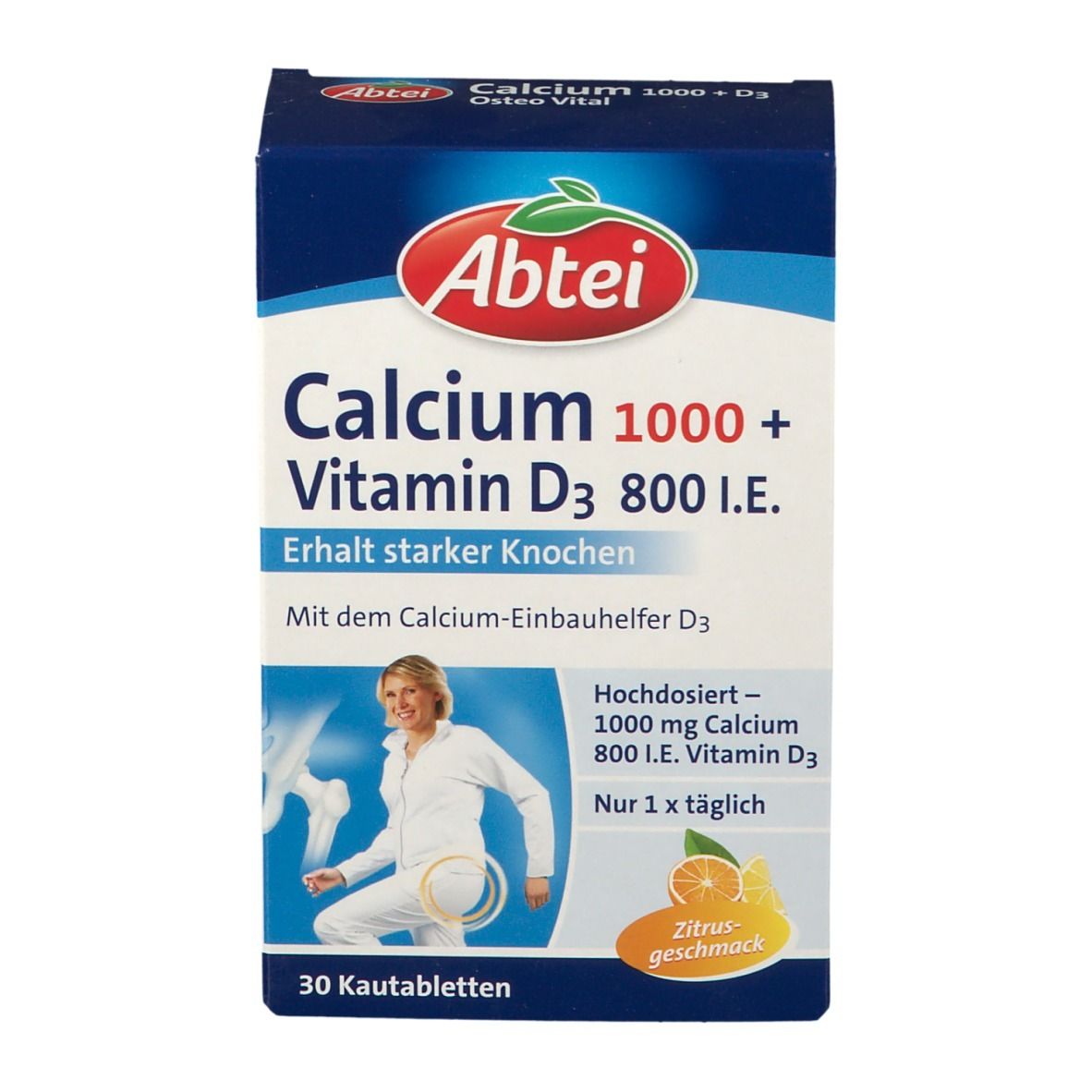 Abtei Calcium 1000 + D3 Osteo Vital Kautabletten