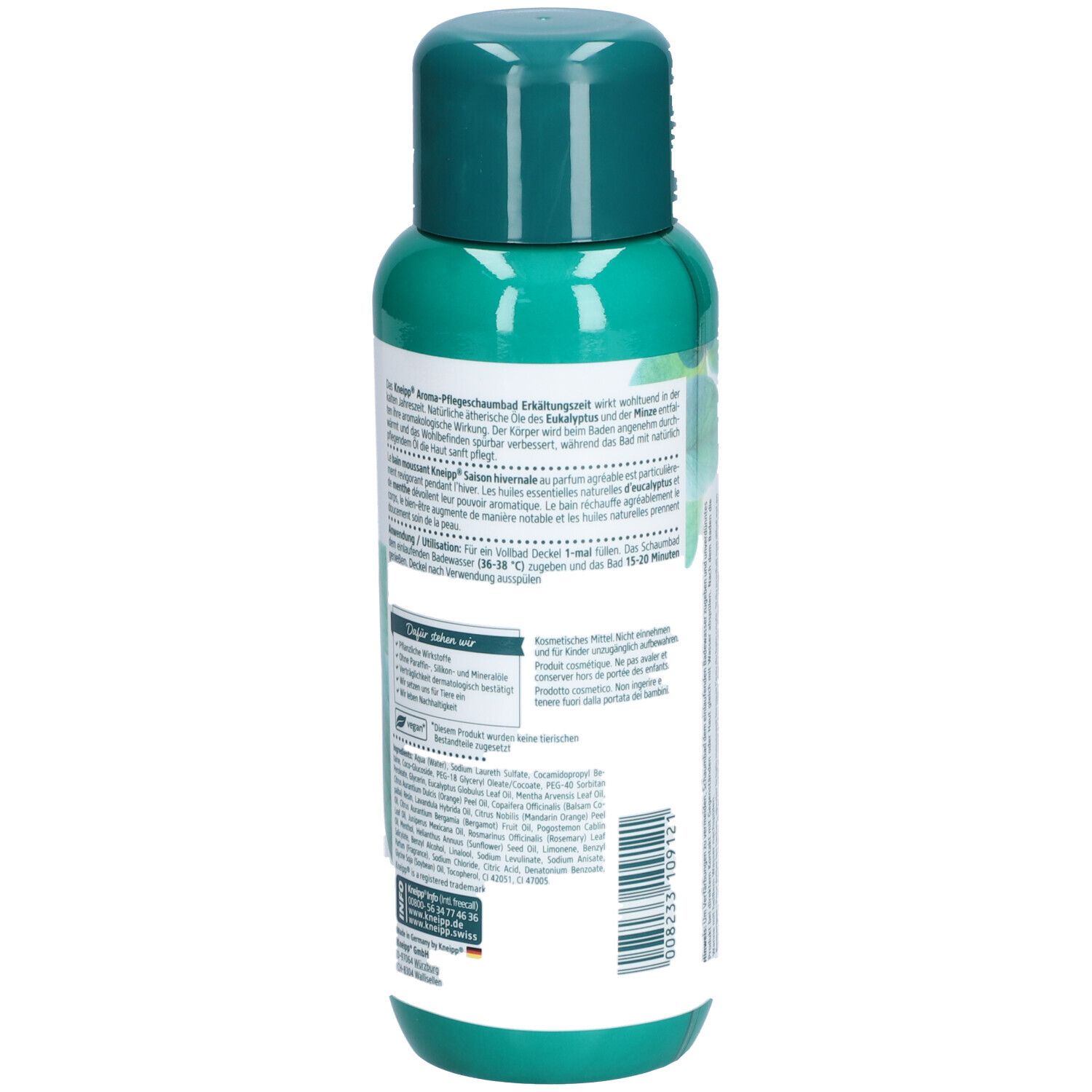 Kneipp® Aroma-Pflegeschaumbad Erkältungszeit Eukalyptus & Minze