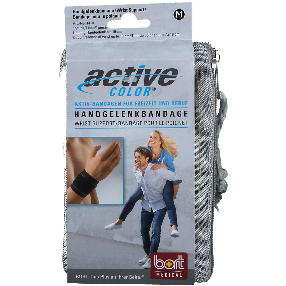 BORT ActiveColor® Handgelenkbandage Gr. M schwarz