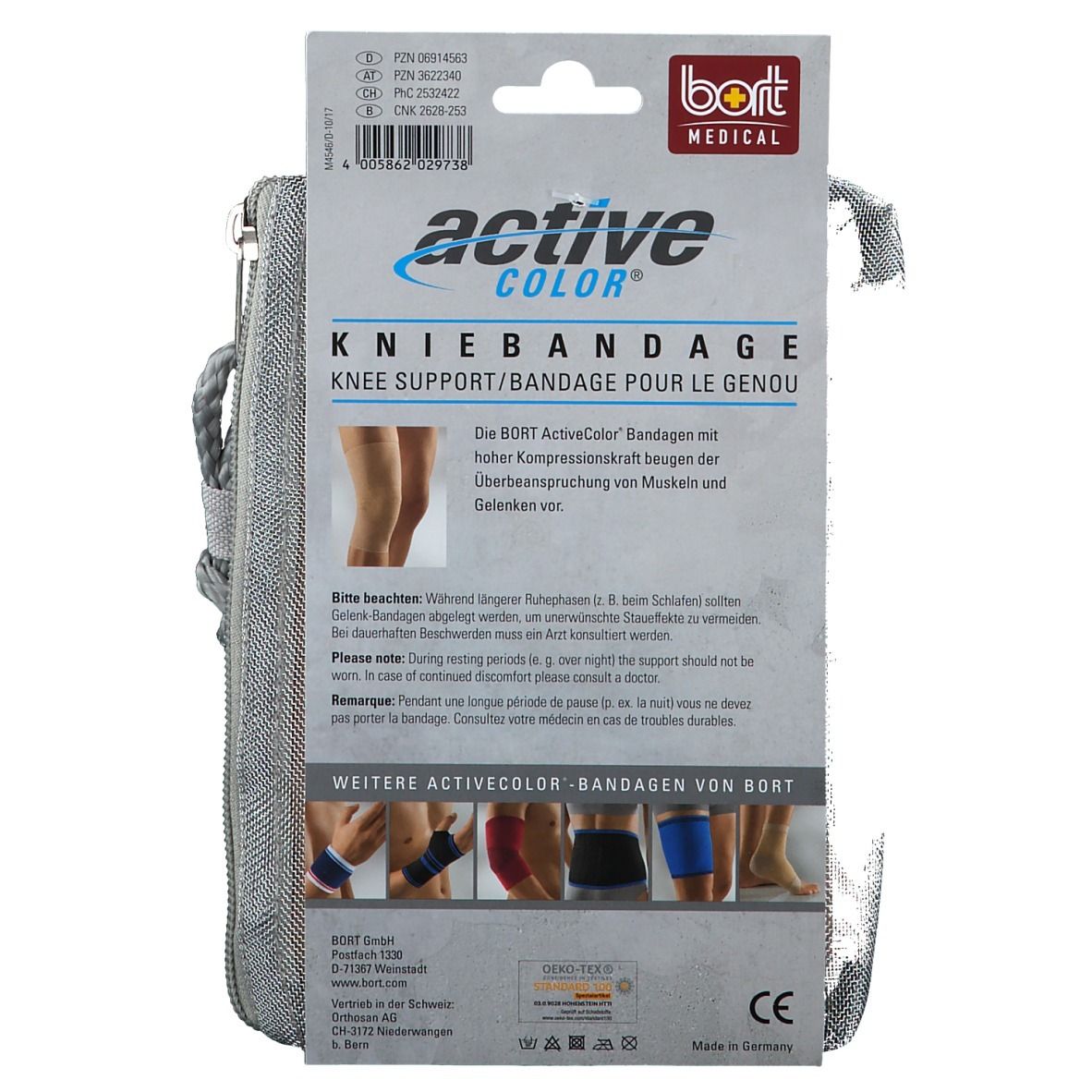 BORT ActiveColor® Kniebandage Gr. XL haut