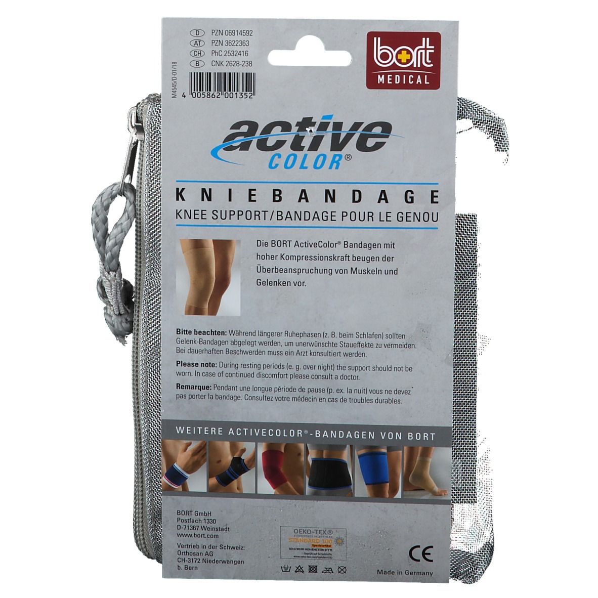 BORT ActiveColor® Kniebandage Gr. L haut