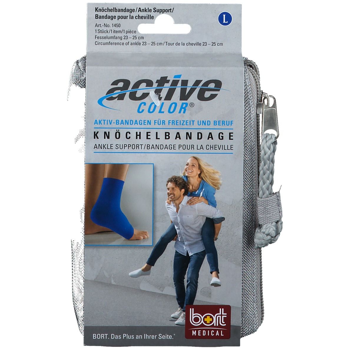 BORT ActiveColor® Knöchelbandage Gr. L blau