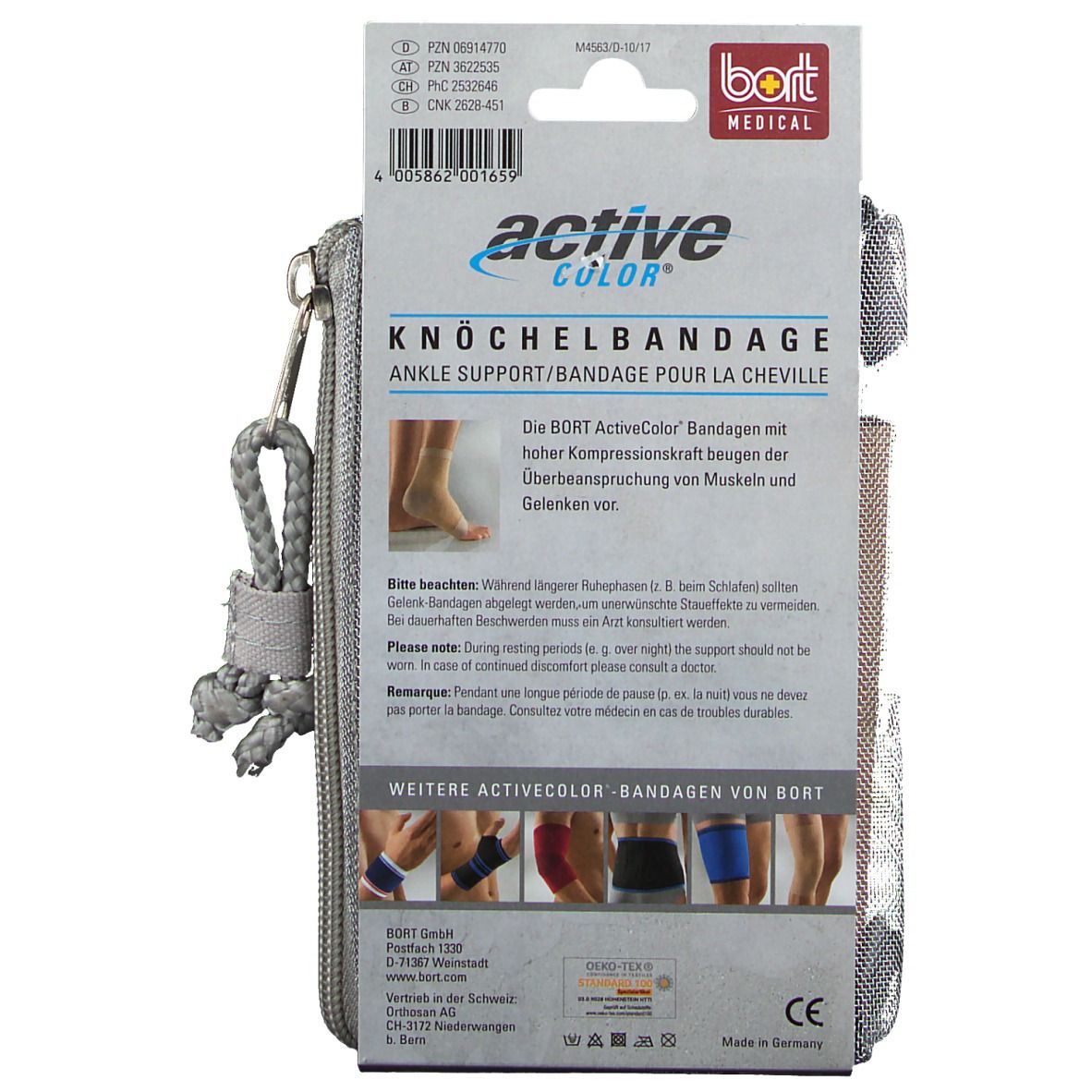 BORT ActiveColor® Knöchelbandage Gr. L haut