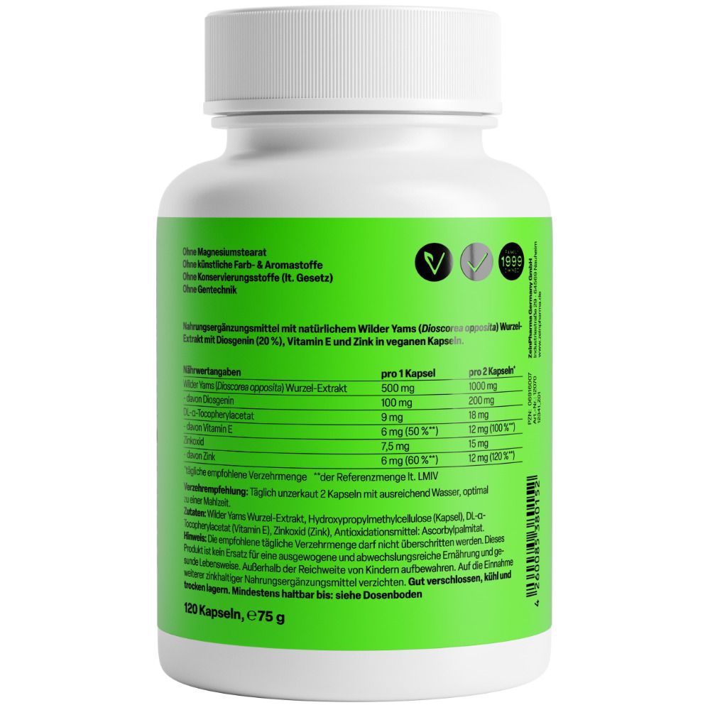Yamswurzel Kapseln 500 mg ZeinPharma