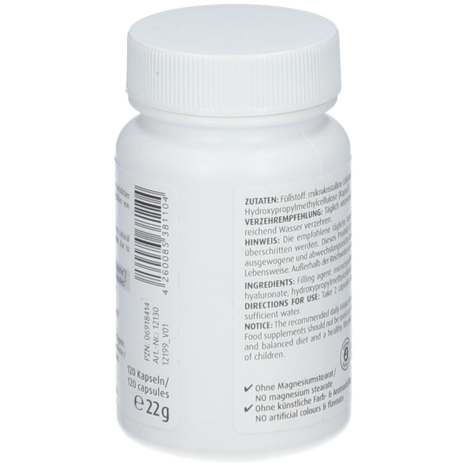 ZeinPharma® Hyaluronsäure Kapseln 50 mg Hyaluron