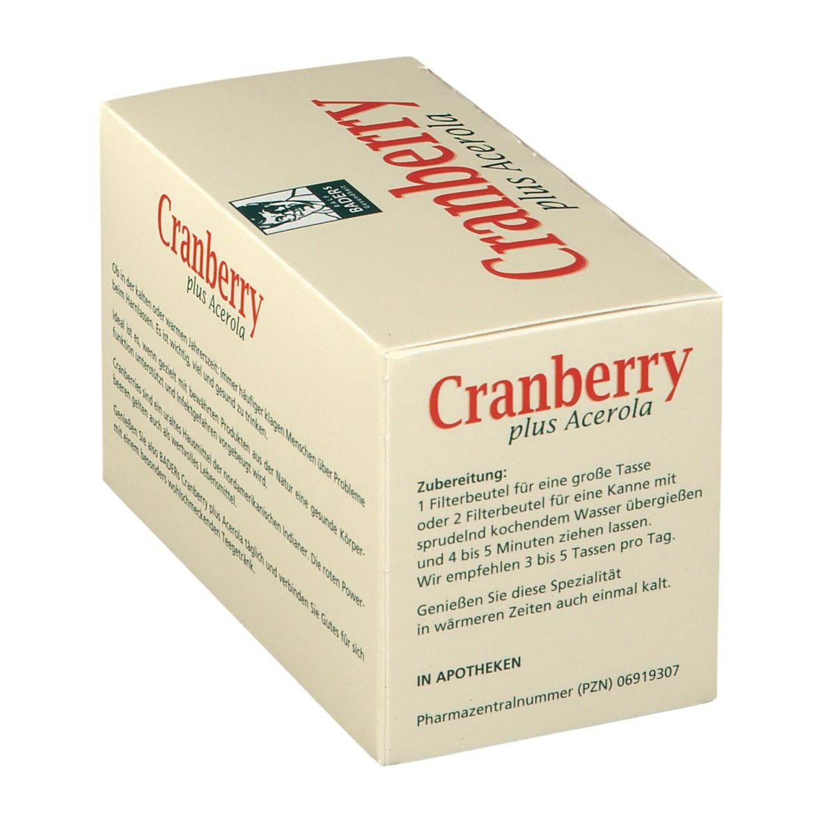 BADERs Cranberry Acerola Filterbeutel