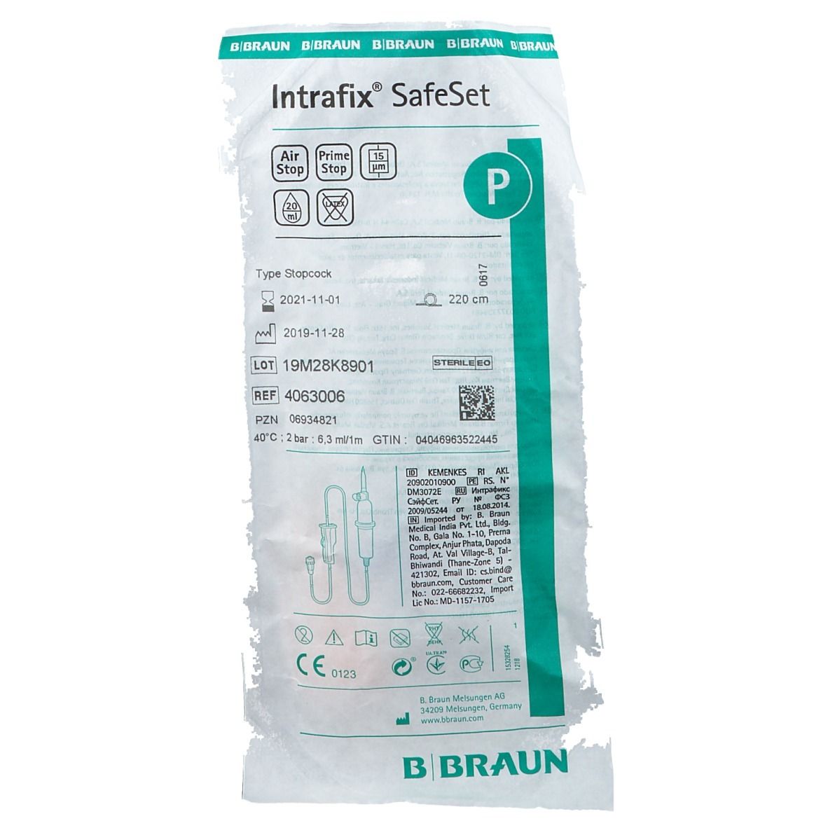 B. Braun Intrafix® SafeSet Infusionsbesteck 1 St - Shop Apotheke