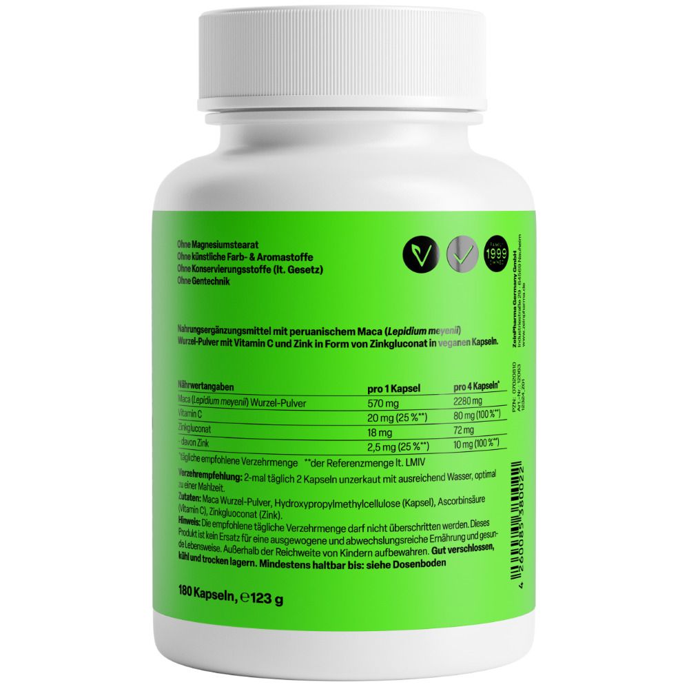 ZeinPharma® MACA Kapseln GOLD 570 mg