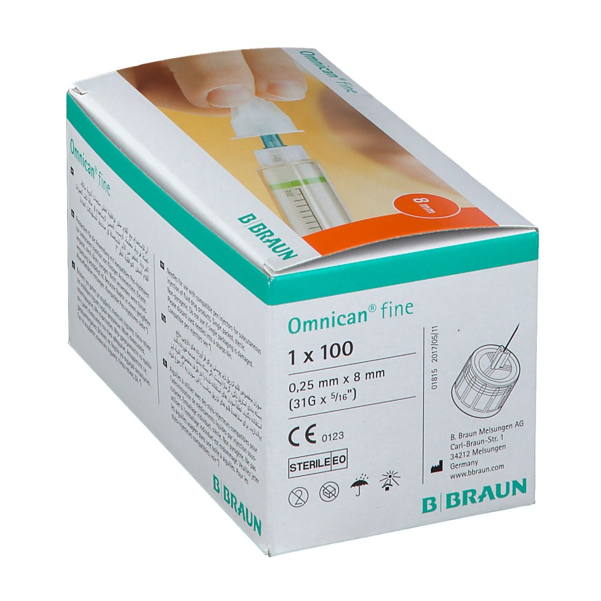 BBraun Omnican Fine 31G X 8mm W Cap WE MEA 100 St - Shop Apotheke