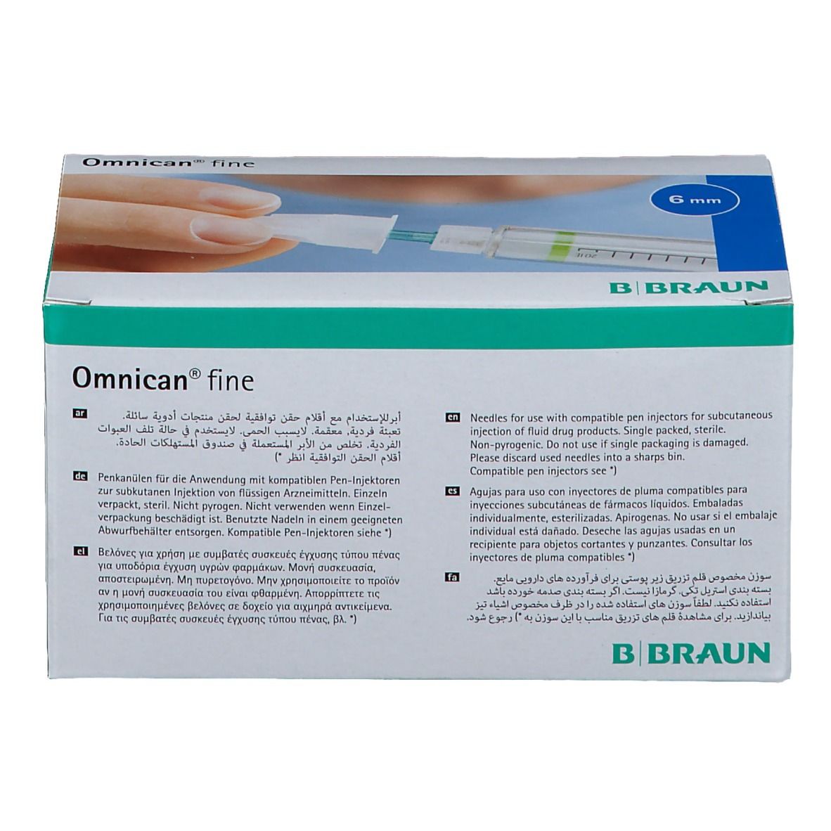 BBraun Omnican Fine 31G X 6mm W Cap WE MEA 100 St - Shop Apotheke