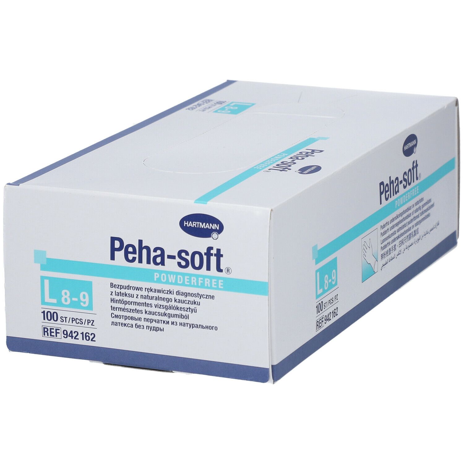 Peha-soft® powderfree aus Latex Untersuchungshandschuhe Gr. L 8 - 9