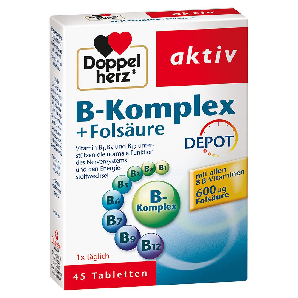 Doppelherz® aktiv B-Komplex + Folsäure DEPOT Tabletten