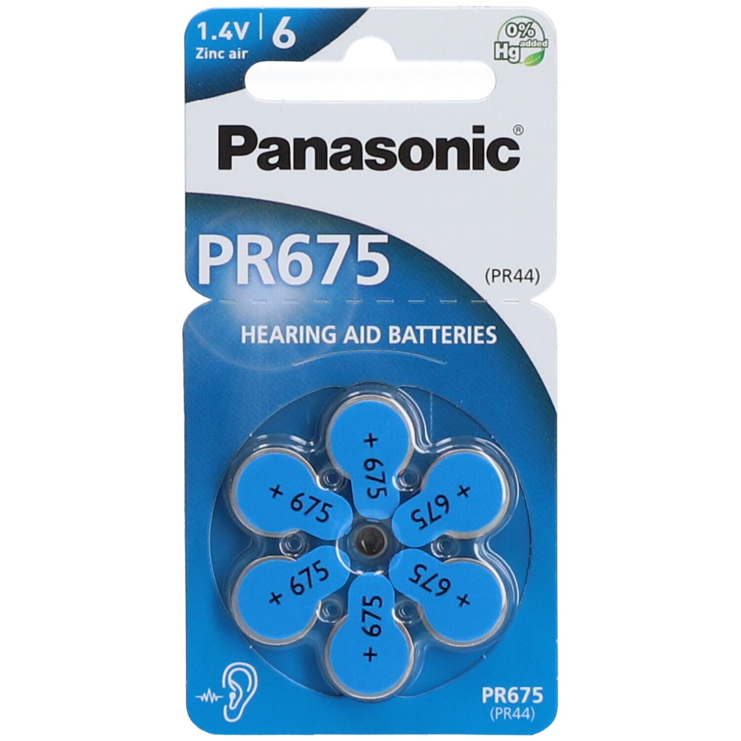 Panasonic PR675 Hörgerätebatterien