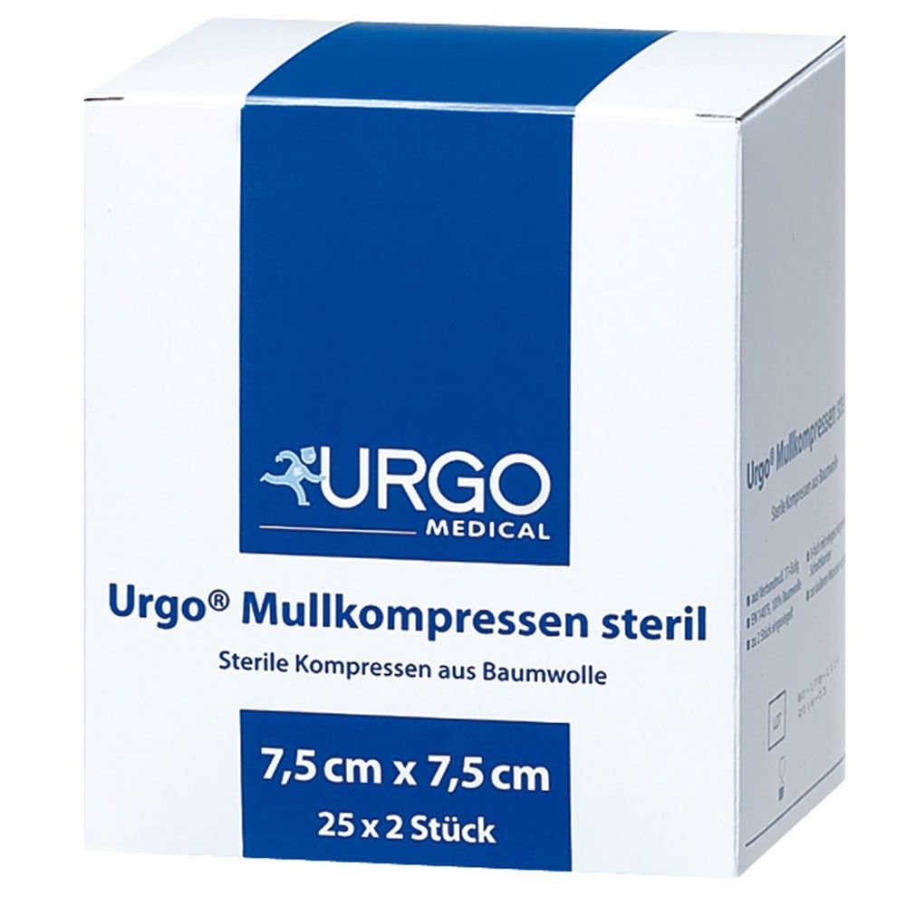 URGO Mullkompressen 7,5 x 7,5 cm steril