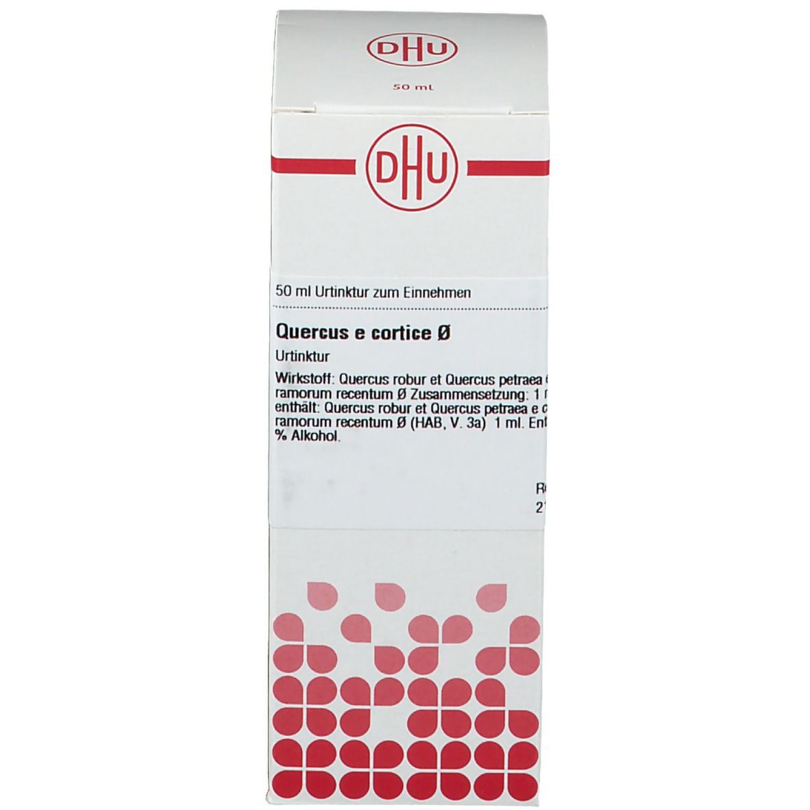 Weiße Schachtel mit Produktinformationen und rotem Logo. Homöopathisches Arzneimittel.