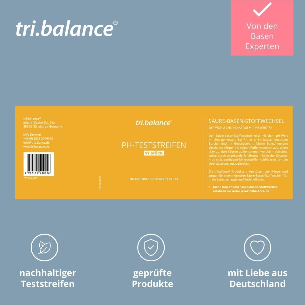 tri.balance® pH-Teststreifen